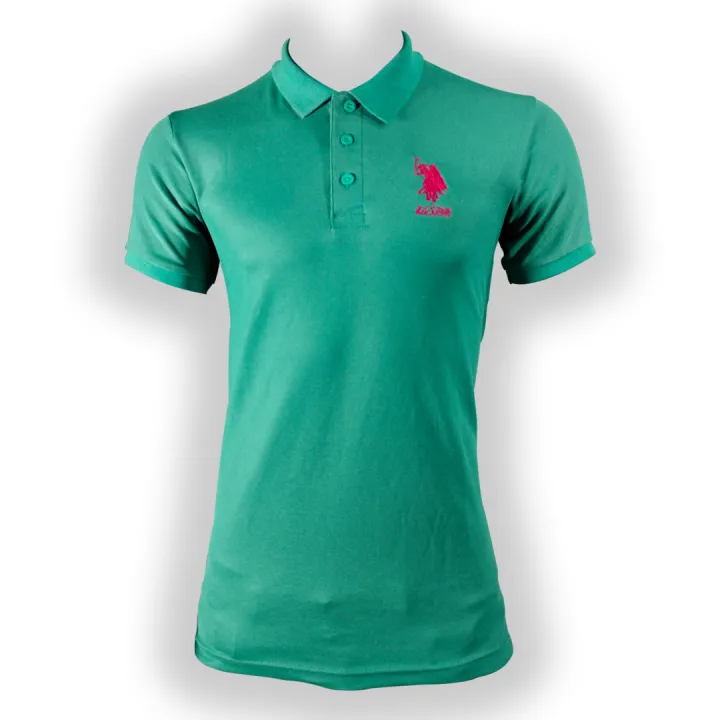 US%20POLO%20Band,%20Regular%20Emerald%20green%20Color%20Polo%20Shirt%20for%20Man%20-%20Image%202