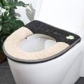 Winter Plush Soft High Quality Commode Cover 16''x12'' Mat Set for Closestool Mat Seat Case Toilet Lid Cover Accessories (Colour As per Stock).