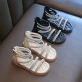 Summer Children‘s Girls Gladiator Sandals Rhinestone Crystal Princess Solf Shoes Non-slip Breathable Fashion Kids Sandals Girls. 