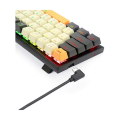 Redragon K633 Ryze RGB (Huano Red Switch) Wired Black & White Mechanical Gaming Keyboard. 