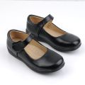 Black Leather Shoes Girls Children Show Shoes White School Flat Single Shoes Ceremonial Flower Kids School Shoes Soft Soles Party. 