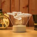【Lejia】3D Horse/Boat/Tower Color Changing LED Night Desk Bedside Lamp. 