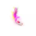 Soft Fleece False Mouse Cat Toys Colorful Feather Mini Funny Playing Training interactive Toys For Cats Kitten Pet Supplies. 