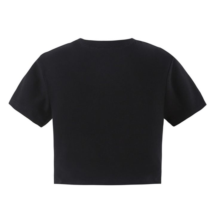 Casual%20Women%20Crop%20Tops,%20Short%20Sleeve%20Round%20Neck%20Heart%20Printed%20Tops%20for%20Summer%20Spring,%20Women%20Clothing%20-%20Image%203