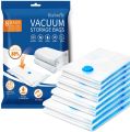 Clothes, quilts, compression storage bags, vacuum pumps for household use. 