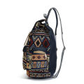 Women Printing National Backpack Canvas School Bags For Teenagers Shoulder Bag Weekend Travel Rucksack Denim Mochilas Femininas. 