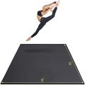 Yoga Mat 6'x6'x7mm, Thick Workout Mats for Home Gym Flooring, Extra Wide and Thick, Non-Slip Quick Resilient Barefoot Ex. 
