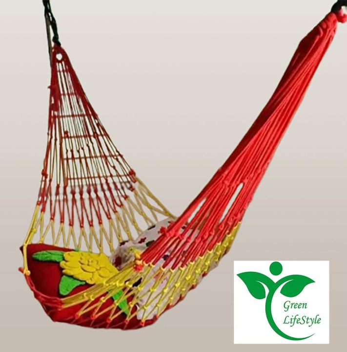 Hand Made Dulna Adult Rope bed Hanging Dulna Use For All People Large Swing Rope bed Rattan Dulna.