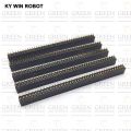 Female Header 40×2 Straight Pins Double Row 2.54mm Pitch Pin Male Header Connector Strip For Electronics Project Breadboard Friendly. 