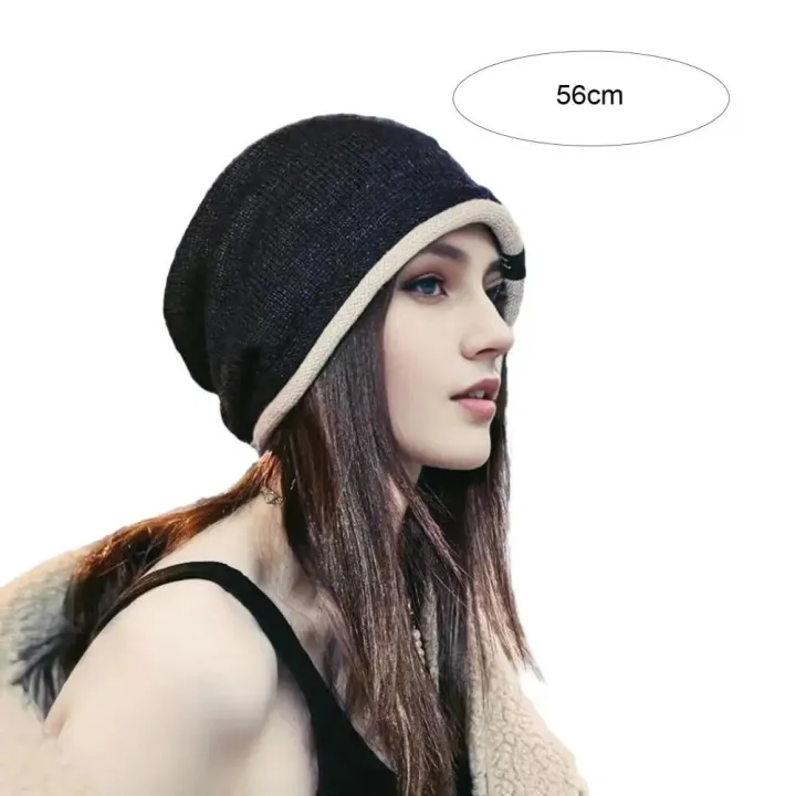 Women%20Winter%20Hat%20Knitted%20Elastic%20Thick%20Warm%20Winter%20Hat%20Soft%20Cold%20Resistant%20No%20Brim%20Beanie%20Baggy%20Lady%20Cap%20-%20Image%206