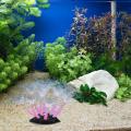 Glowing Artificial Coral Decorations Aquarium Fish Tank Ornaments Glowing Effect Aquarium Decor Silicone Artificial Coral Plant.