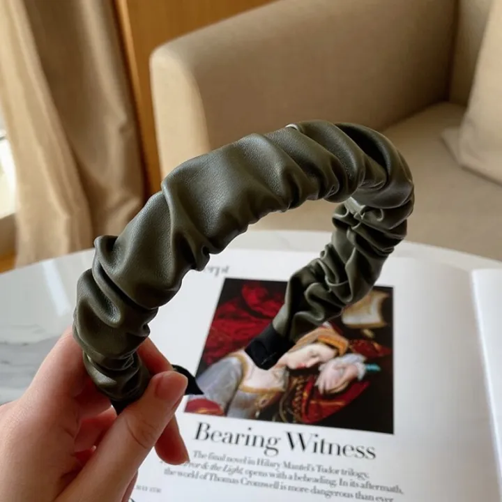 Vintage%20PU%20Leather%20Hair%20Bands%20for%20Women%20Grils%20Simple%20Solid%20Headband%20Hair%20Band%20Female%20Hair%20Hoop%20Hair%20Accessories%20Handmade%20Bezel%20-%20Image%202