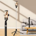 R1L Wireless Remote selfie stick with tripod stand extendable upto 170 cm Bluetooth Selfie Stick  (Black, Remote Included). 