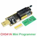 CH341A CH-341A USB Programmer CH341A 24 25 Series EEPROM Flash BIOS USB Programmer SOIC8 SOP8 Adapters Module Motherboard. 