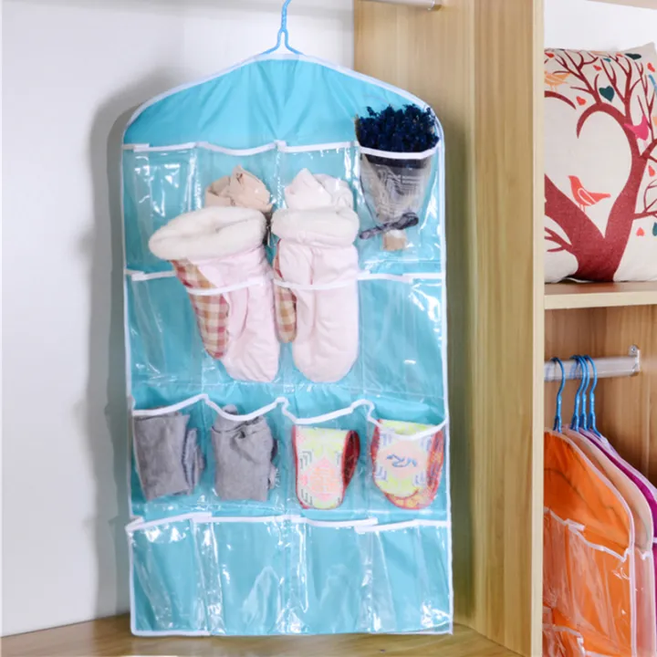 16%20Pockets%20Clear%20Hanging%20Bag%20Socks%20Tie%20Bra%20Underwear%20Rack%20Hanger%20Storage%20Organizer%20Foldable%20Wardrobe%20Wall%20Door%20Back%20Hanging%20Bags%20-%20Image%209