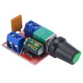 Electrical Motor Speed Controller Module 3-35V 12V 24V PWM DC Motor Speed Control Regulator Adjustable Switch LED Fan Dimmer- Red 2 Connector.