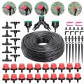 5-50M Garden Micro Drip Irrigation System Kit 1/4'' Hose Spray Kit 8 Hole Adjustable Flow Dripper Atomizer Greenhouse Watering.