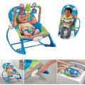 Infant Rocker with Music & Vibration Baby Bouncer- Pink & Blue Original China. 