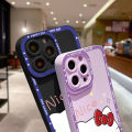 Jizetin for OPPO Reno 2 Back Cover Sweet Kitty Lens Full Protection Frame Phone Case Soft TPU Shockproof Mobile Phone Cases.