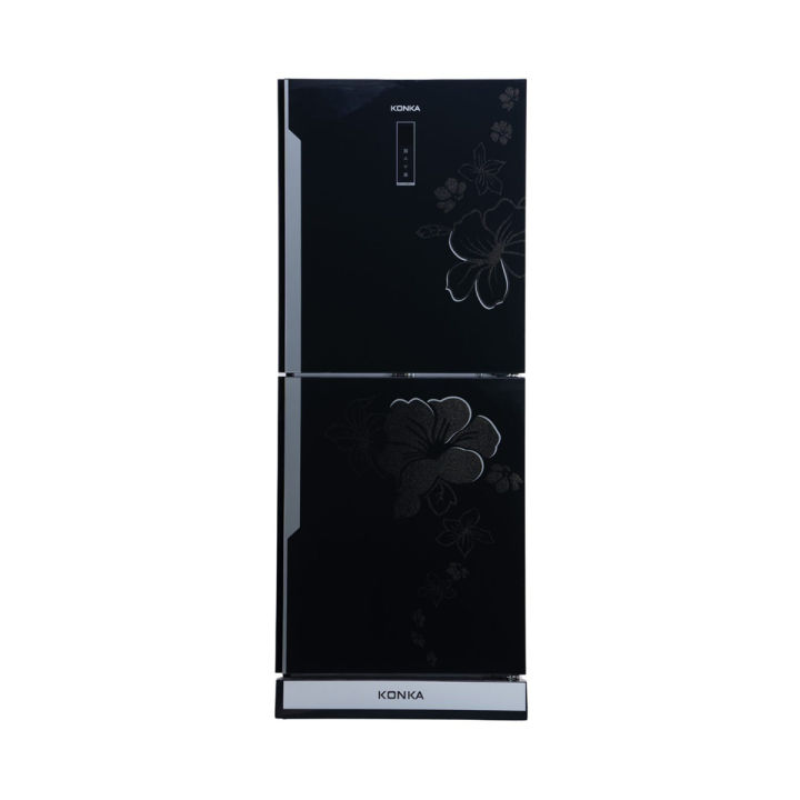 KONKA Refrigerator-KRT-315EGB-Black, Upper Freezer, Digital Display (315 LTR)