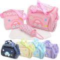 Multi-Functional Baby Diaper Bag 3pcs - Multicolor. 