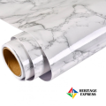 Elegant Marble Pattern PVC Wall Sticker for Home Decor, Peel & Stick Marble Effect Decal for Kitchen Cabinets, 10m Roll or 66sqf Roll. 