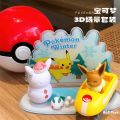 Pokemon Figures Pocket Monster Pet Elf Ball Scene Set Toy Pikachu Anime Figure Model Kids Gift. 