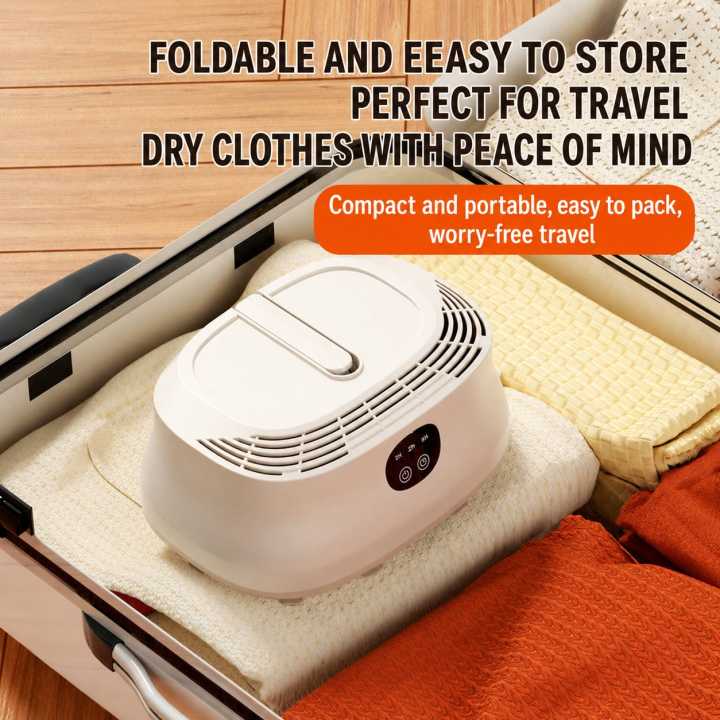 Portable Clothes Dryer for Home & Travel, Mini Compact Electric Cloth Dryer Machine with Hot Air Drying, Quiet Fast-Drying Clothes Drying Machine _styllingshop