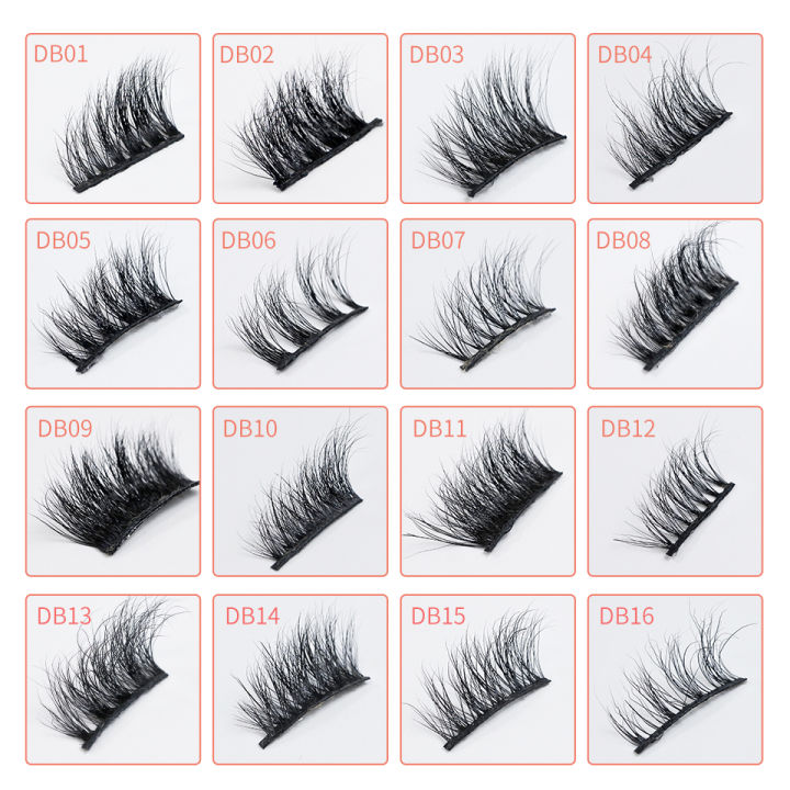3D%20Short%20Mink%20Lashes%20Faux%20Cils%20Foxy%20Eye%20Winged%20Lashes%20Natural%20Half%20Lashes%20Cateye%20False%20Eyelashes%20Makeup%20-%20Image%204