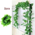 Artificial Ivy Leaves Greenery Garlands Hanging for Wedding Party Garden Wall Decoration. 