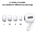 4pairs Soft Silicone Ear Tips For Pro 1/2 Protective Earbuds Cover Noise Reduction Ear-Pads For Air Pods Pro.