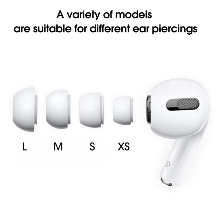 4pairs%20Soft%20Silicone%20Ear%20Tips%20For%20Pro%201/2%20Protective%20Earbuds%20Cover%20Noise%20Reduction%20Ear-Pads%20For%20Air%20Pods%20Pro%20-%20Image%202