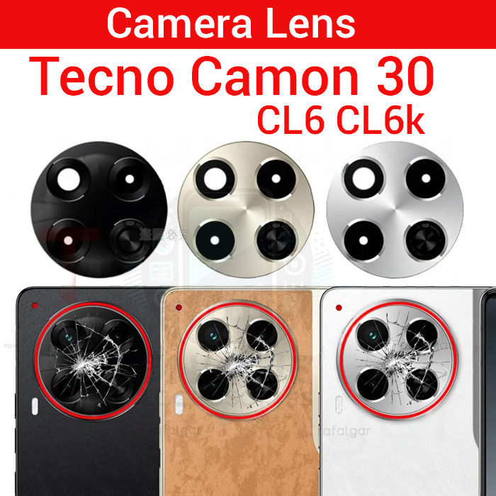 Tecno Camon 30 CL6 CL6k Main Rear Camera Glass Lens 50 MP Ai Dual Camera (Not Camera Protector)