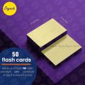 OXYNOTE 3 x 5 inches Index Flash Cards - 50 Cards - Suitable for Exam Preparation, Cheat Sheets, Short Notes, Syllabus Revision.