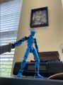 Articulated 3D Printed Dummy Figure | Fully Poseable Robot Mannequin | Desk Toy, Stop Motion Figure, Drawing Reference Model | Mechanical Human Action Figure for Artists, Creators & Collectors. 