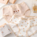 Cartoon cute little bear student panties women pure cotton waist comfortable breathable all cotton triangle panties girl panties. 