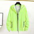 Lightweight Men Jacket Sun Protection Hooded Windbreaker Jacket for Cycling Running with Pockets Reflective Sun for Camping. 