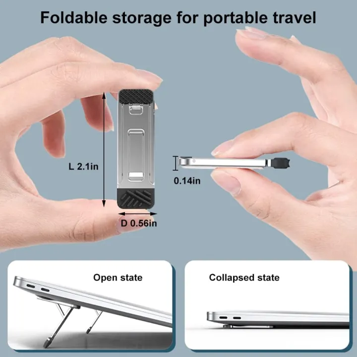 muchly%20Keyboard%20stand-2PCS,Portable%20Invisible%20Laptop%20Stand%20for%20with%203%20Adjustable%20Angles%20for%20Desk,Mini%20Aluminum%20Cooling%20Pad,with%20MacBook%20Pro/Air,%20Lenovo,%20Surface%20(Silver)%20-%20Image%203