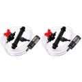 EITGZWAS 2pcs 3/4 Garden Irrigation Device Venturi Fertilizer Injector Switch Water Tube Kit.
