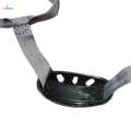 Chin Strap Quick Release Buckle Cupped Hard Hat Chin Strap Attachment Vertical Hole Gray.