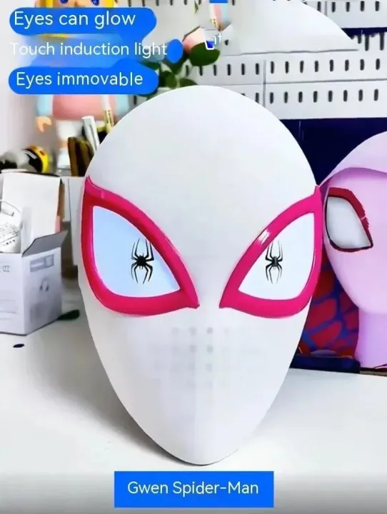 Marvel%20Mascara%20Miles%20Spiderman%20Headgear%20Cosplay%20Moving%20Eyes%20Electronic%20Mask%20Spider%20Man%201:1%20Remote%20Control%20Toys%20For%20Adults%20Giftscosplay%20-%20Image%204