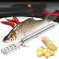 Stainless Steel Fish Scale Cleaner - Silver. 