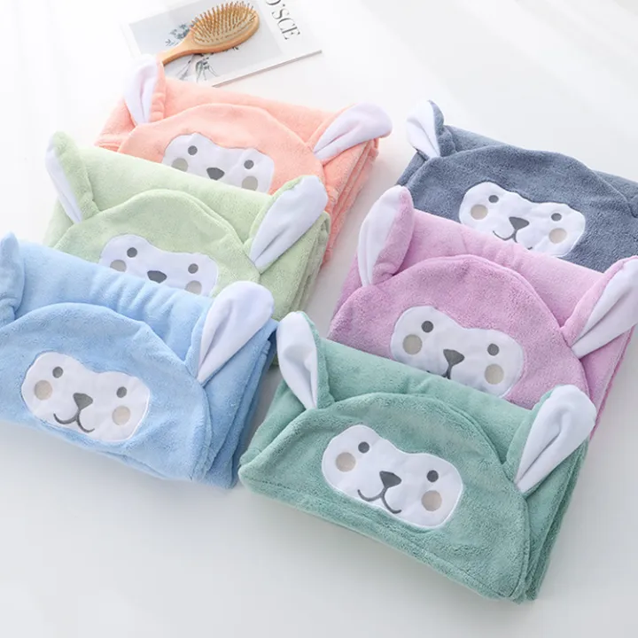 Children's%20coral%20velvet%20bath%20towel%20three-dimensional%20cute%20cartoon%20cape%20bath%20towel%20bath%20hooded%20big%20ears%20hooded%20cape%20wholesale%20-%20Image%203