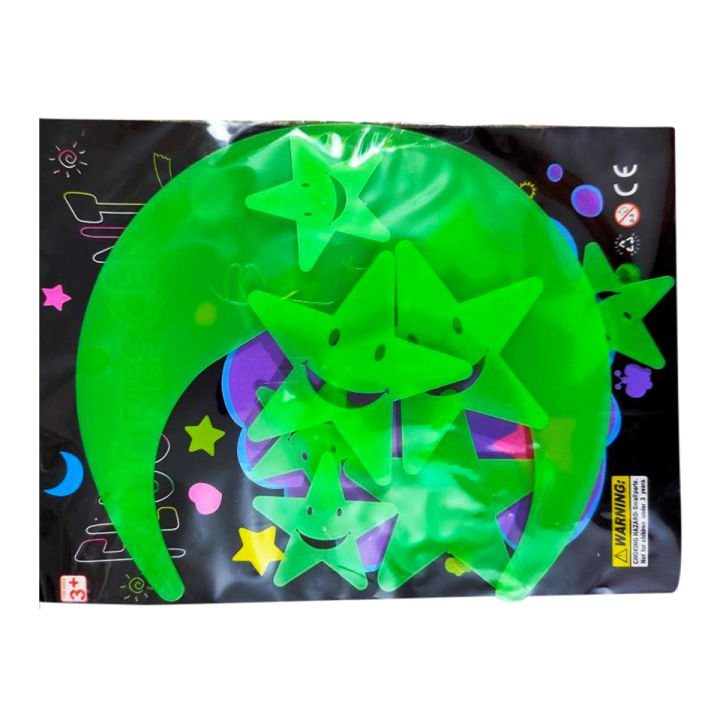 Wall Decoration Radium Sticker Big Sun Moon and Star