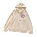 2024 New Sanrio Hello Kitty Jacket 2000s Zip Hoodie White Sweatshirt Young Women Fall Winter Kawaii Lolita Jacket Student Tops.