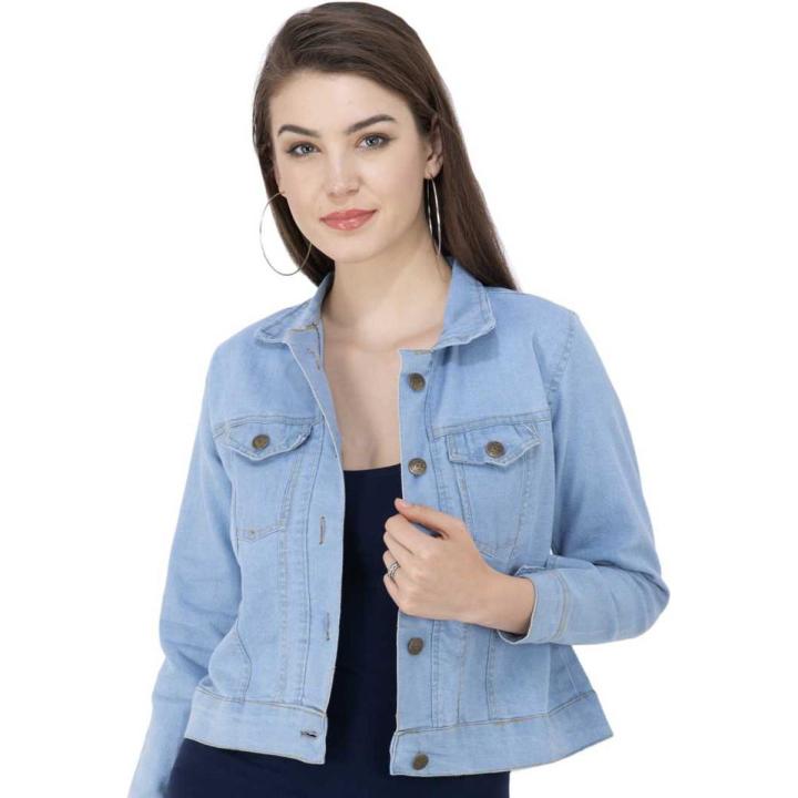 Trendsetter Fashion Innovator Premium Quality Ladies Denim fabrics Winter Jeans Jacket Modern Choice Expression Daraz .bd