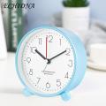 Students Desk Clock 1 Pc Alarm Clock with Night Light Quiet Small Round Easy Set Battery Operated Kids Students Desktop Analogue Home Supplies Kids Alarm Clock.