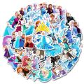 10/30/50pcs Disney Frozen Elsa Anna Princess Stickers Kawaii Girls Cartoon Decals DIY Bike Laptop Car Vinyl Sticker for Kids Toy.