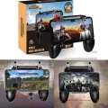 PUBG Mobile Wireless W11+ Gamepad Remote Controller Joystick for iPhone Android - Black. 