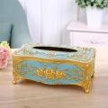 Universal Luxury European Style Acrylic Tissue Box Tissue Box - Golden (Premium quality).